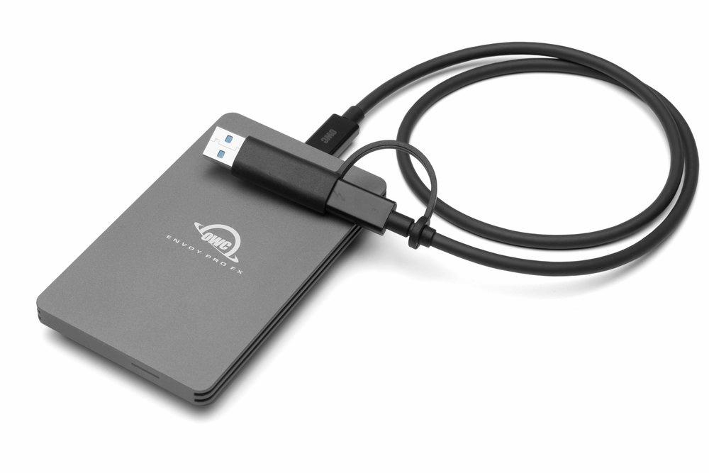 OWC Envoy Pro FX Portable NVMe SSD – Thunderbolt and USB-C Compatible – 480GB, 1TB, 2TB, 4TB OWC Envoy Pro FX Portable NVMe SSD – Thunderbolt and USB-C Compatible – 480GB, 1TB, 2TB, 4TB